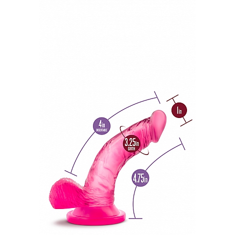 Фаллоимитатор розовый на присоске Naturally Yours Mini Cock, 12 см