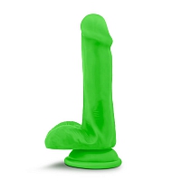 Фаллоимитатор на присоске зеленый из мягкого силикона Neo Elite, 15,2 см