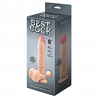 Фаллоимитатор неоскин на присоске Best Cock 8", 22 см