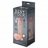 Фаллоимитатор неоскин на присоске F&F Best Cock 6", 19 см