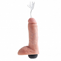 Фаллоимитатор с эффектом семяизвержения King Cock 8" Squirting Cock Balls