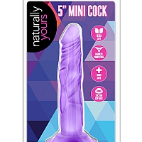 Фаллоимитатор фиолетовый на присоске Naturally Yours Mini Cock, 14,6 см
