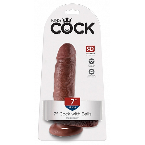 Фаллоимитатор King Cock 7" Cock with Balls