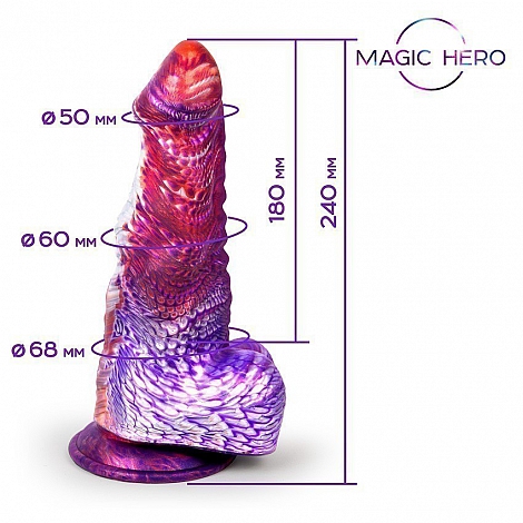 Фаллоимитатор на присоске Magic Hero, 24 см