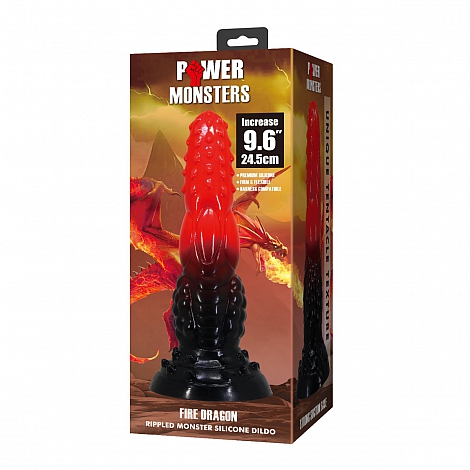 Фаллоимитатор на присоске Fire Dragon серии Power Monsters, 24,5 см