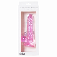 Прозрачный дилдо Intergalactic Oxygen Pink, 17,5 см