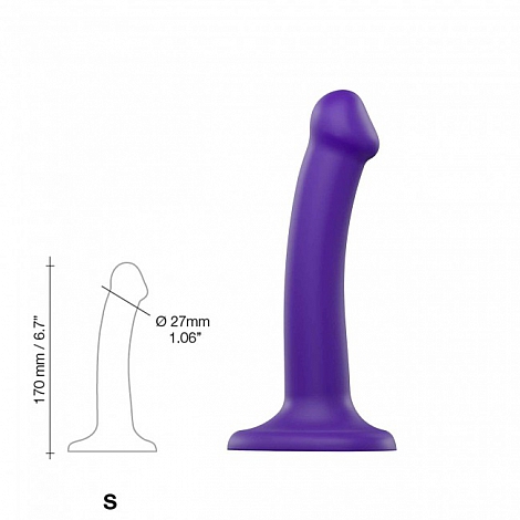 Гибкий фаллоимитатор Strap-on-me Dual Density, S