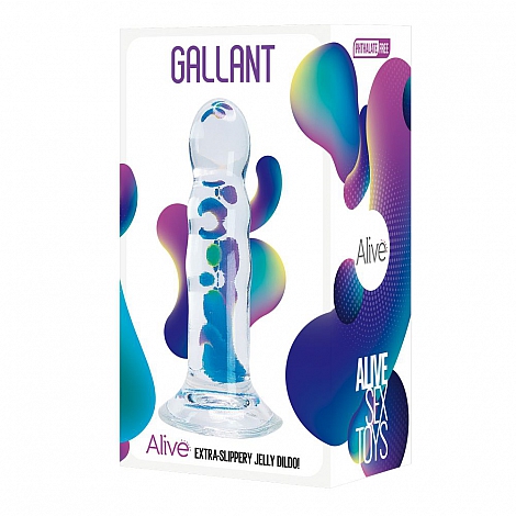 Фаллоимитатор на присоске Gallant Jelly Dildo, 16 см