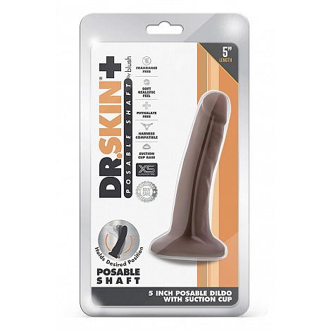 Фаллоимитатор на присоске Dr. Skin Plus Posable Shaft 5", 13,9 см