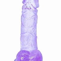 Прозрачный дилдо Intergalactic Oxygen Purple, 17,5 см