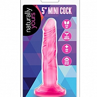 Фаллоимитатор розовый на присоске Naturally Yours Mini Cock, 14 см