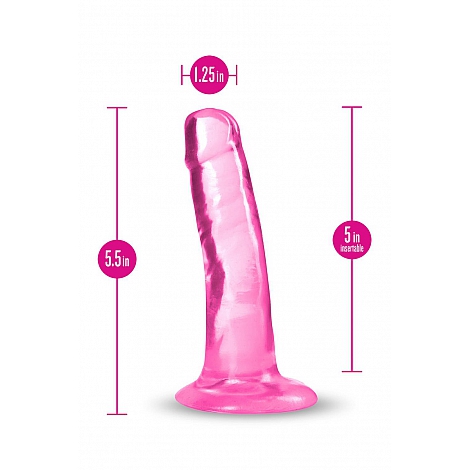 Фаллоимитатор розовый на присоске BYours Plus Hard n’ Happy, 13,9 см