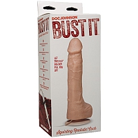 Фаллоимитатор реалистик на присоске с семяизвержением Bust It Squirting Realistic Cock White