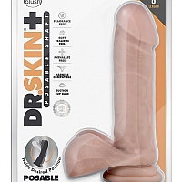 Фаллоимитатор на присоске Dr. Skin Plus Posable Shaft 8", 20,3 см