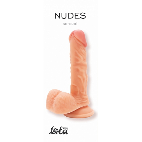 Фаллоимитатор на присоске Nudes Sensual, 16,8 см