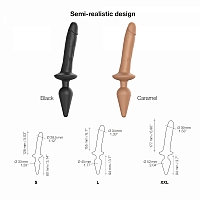 Фаллоимитатор Strap-On-Me Realistischer Dildo Switch Plug-In Caramel, L