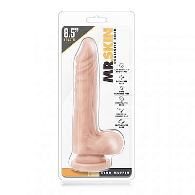Реалистичный фаллоимитатор на присоске Dr. Skin, 21,5 см