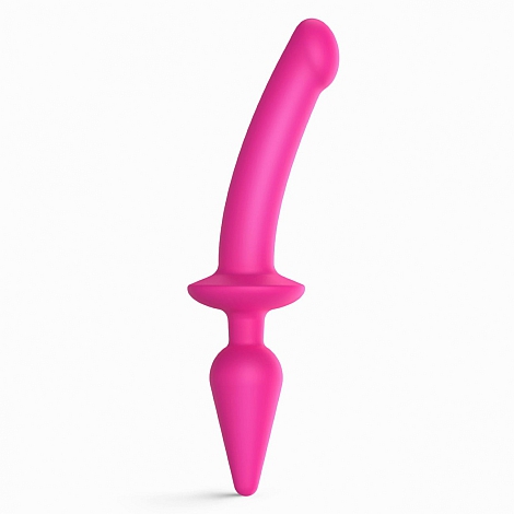 Фаллоимитатор Strap-On-Me Switch Plug-In Semi Fuchsia, S