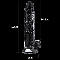 Фаллоимитатор прозрачный Flawless Clear Dildo, 19 см