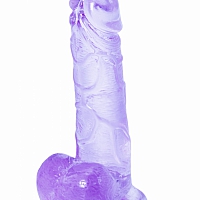 Прозрачный дилдо Intergalactic Oxygen Purple, 17,5 см