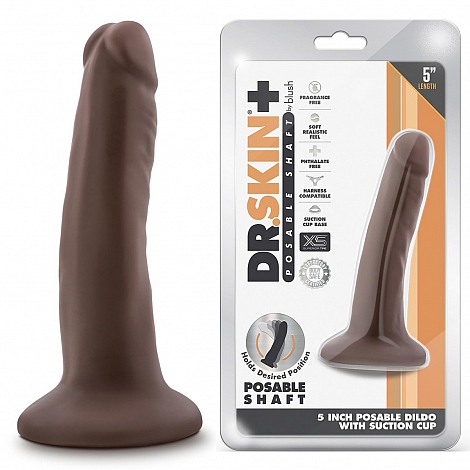 Фаллоимитатор на присоске Dr. Skin Plus Posable Shaft 5", 13,9 см