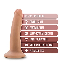 Фаллоимитатор на присоске Dr. Skin Plus Posable Shaft 5", 13,9 см