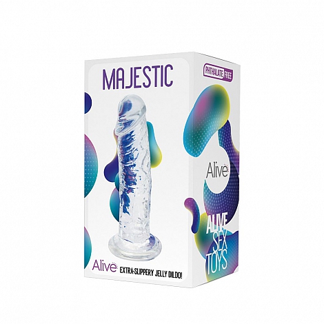 Фаллоимитатор на присоске Majestic Jelly Dildo, 14,7 см