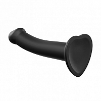 Гибкий фаллоимитатор черный Strap-on-me Dual Density, XL