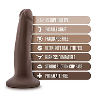 Фаллоимитатор на присоске Dr. Skin Plus Posable Shaft 5", 13,9 см