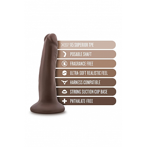 Фаллоимитатор на присоске Dr. Skin Plus Posable Shaft 5", 13,9 см