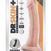 Фаллоимитатор на присоске Dr. Skin Plus Posable Shaft 7", 19 см