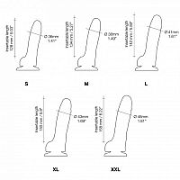 Фаллоимитатор с подвижной кожей телесный Strap-on-me Sliding Skin, S