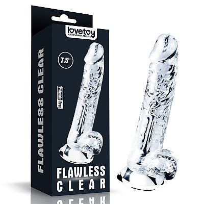 Фаллоимитатор прозрачный Flawless Clear Dildo, 19 см