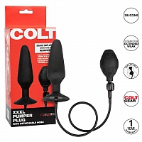 Расширяющаяся анальная пробка Colt XXXL Pumper Plug with Detachable Hose