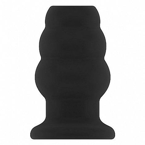 Полая анальная пробка-тоннель No51 Hollow Tunnel ButtPlug Large Black