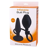 Анальная пробка с расширением Inflatable Butt Plug Medium