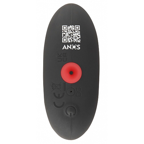 Надувная анальная пробка с вибрацией и с пультом ДУ