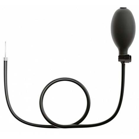Надувная анальная пробка с вибрацией и с пультом ДУ