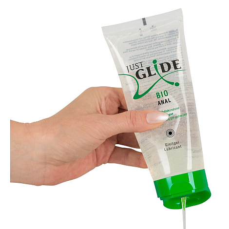 Натуральный анальный лубрикант на водной основе Just Glide Bio Anal, 200 мл