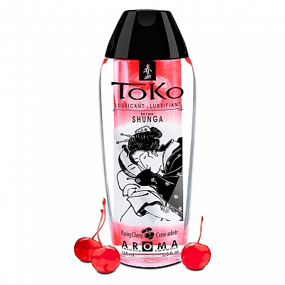 Индивидуальный ароматический лубрикант Toko "Пылающая вишня", 165 мл