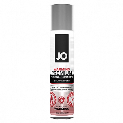 Возбуждающий лубрикант на силиконовой основе JO Premium Warming, 30 мл