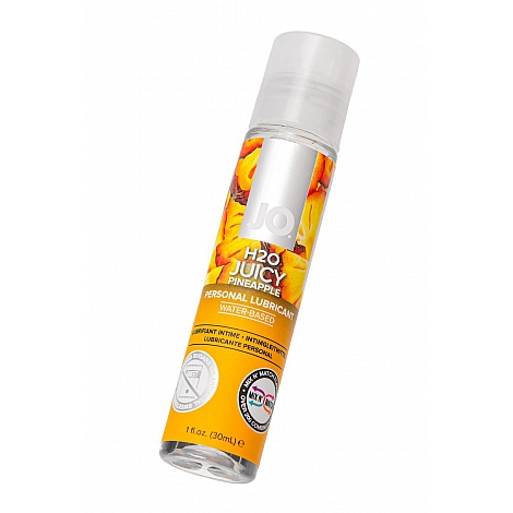 Лубрикант со вкусом ананаса JO Flavored H2O Juicy Pineapple, 30 мл