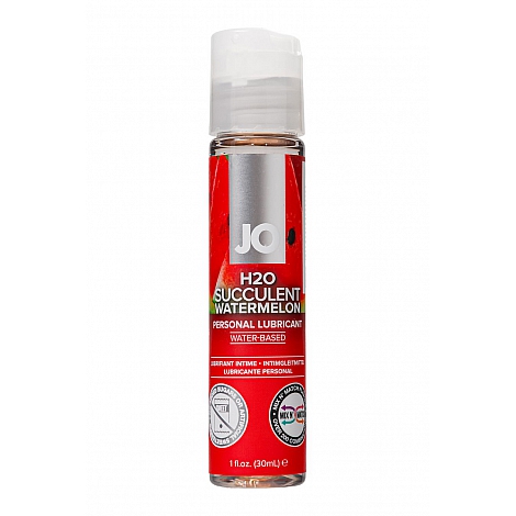 Лубрикант со вкусом арбуза JO Flavored H2O Watermelon, 30 мл