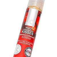Лубрикант со вкусом клубники JO Flavored H2O Strawberry Kiss, 30 мл
