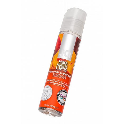 Лубрикант со вкусом персика JO Flavored H2O Peachy Lips, 30 мл
