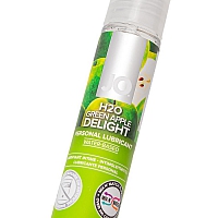 Лубрикант со вкусом зеленого яблока JO Flavored H2O Green Apple, 30 мл
