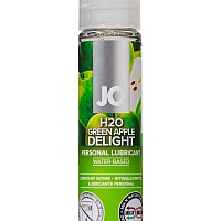 Лубрикант со вкусом зеленого яблока JO Flavored H2O Green Apple, 30 мл