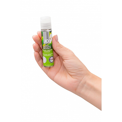 Лубрикант со вкусом зеленого яблока JO Flavored H2O Green Apple, 30 мл