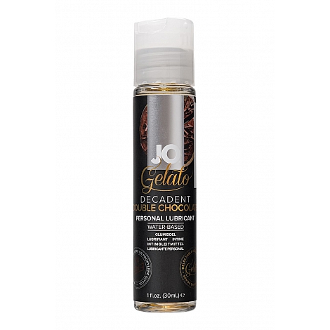 Лубрикант со вкусом двойного шоколада JO Flavored Gelato Decadent Double Chocolate, 30 мл