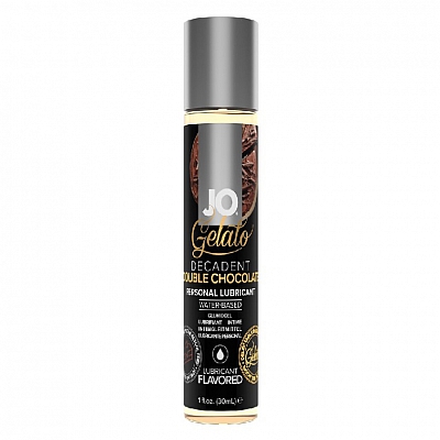 Лубрикант со вкусом двойного шоколада JO Flavored Gelato Decadent Double Chocolate, 30 мл